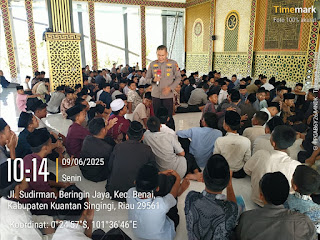 Cegah Tindakan Kriminal & Bullying, Polsek Benai Gelar Sosialisasi di Pondok Pesantren Syafa’aturrasul 2 Putra